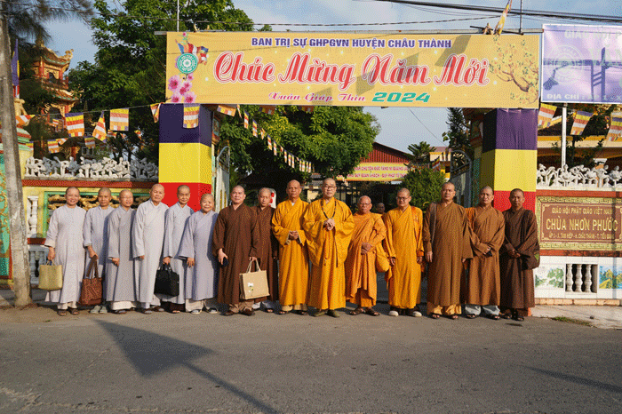 Tiền Giang: Thường trực Ban Trị sự Phật giáo tỉnh thăm Phật giáo các huyện phía Tây trước thềm xuân Giáp Thìn