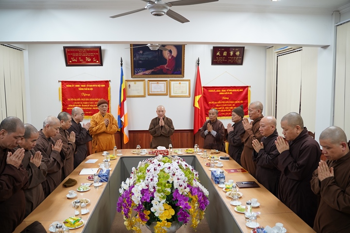 Ban thường trực GHPGVN thành phố Hà Nội họp bàn công tác tổ chức Đại giới đàn Hà Nội PL.2566 – DL.2023