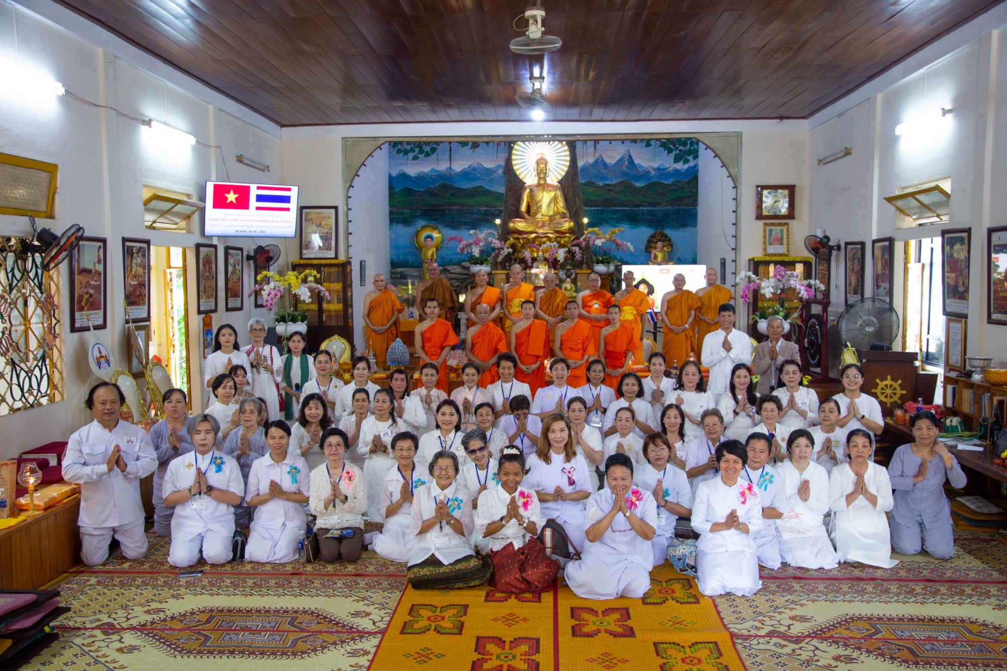 Đà Nẵng: Đoàn Phật giáo Thái Lan chùa Phra Dhammakaya đến thăm chùa Tam Bảo, ngôi tổ đình Phật giáo Nam tông tại miền Trung