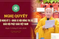 Nghị quyết Hội nghị kỳ 3 - Khoá IX Hội đồng Trị sự GHPGVN