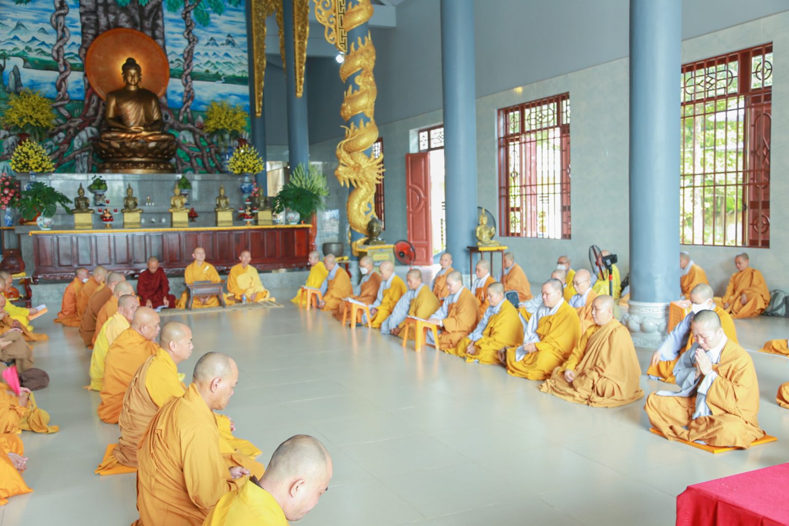 Hậu Giang: Tăng Ni trong tỉnh Bố-tát, tụng giới và họp thường lệ